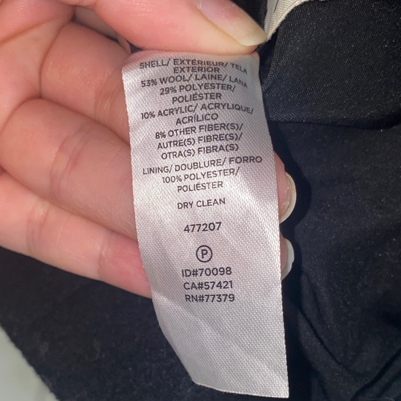 Ann Taylor Black Trench Coat - Size XL Petite - Picture 11 of 11